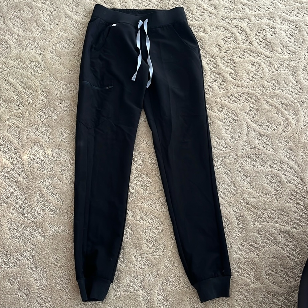 Figs Technical Collection Zamora Black Scrub Pants Size XS/T PO#2053